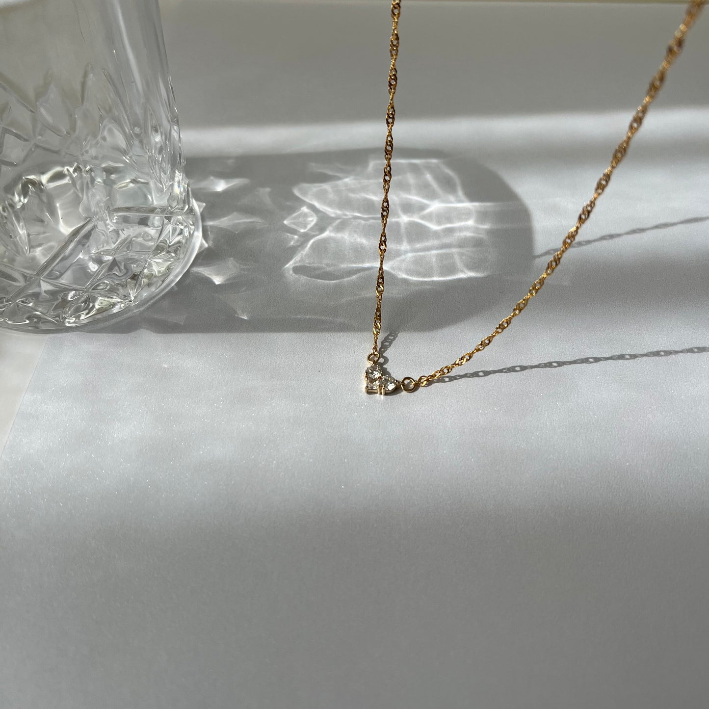 שרשרת סינגפור לב בזהב