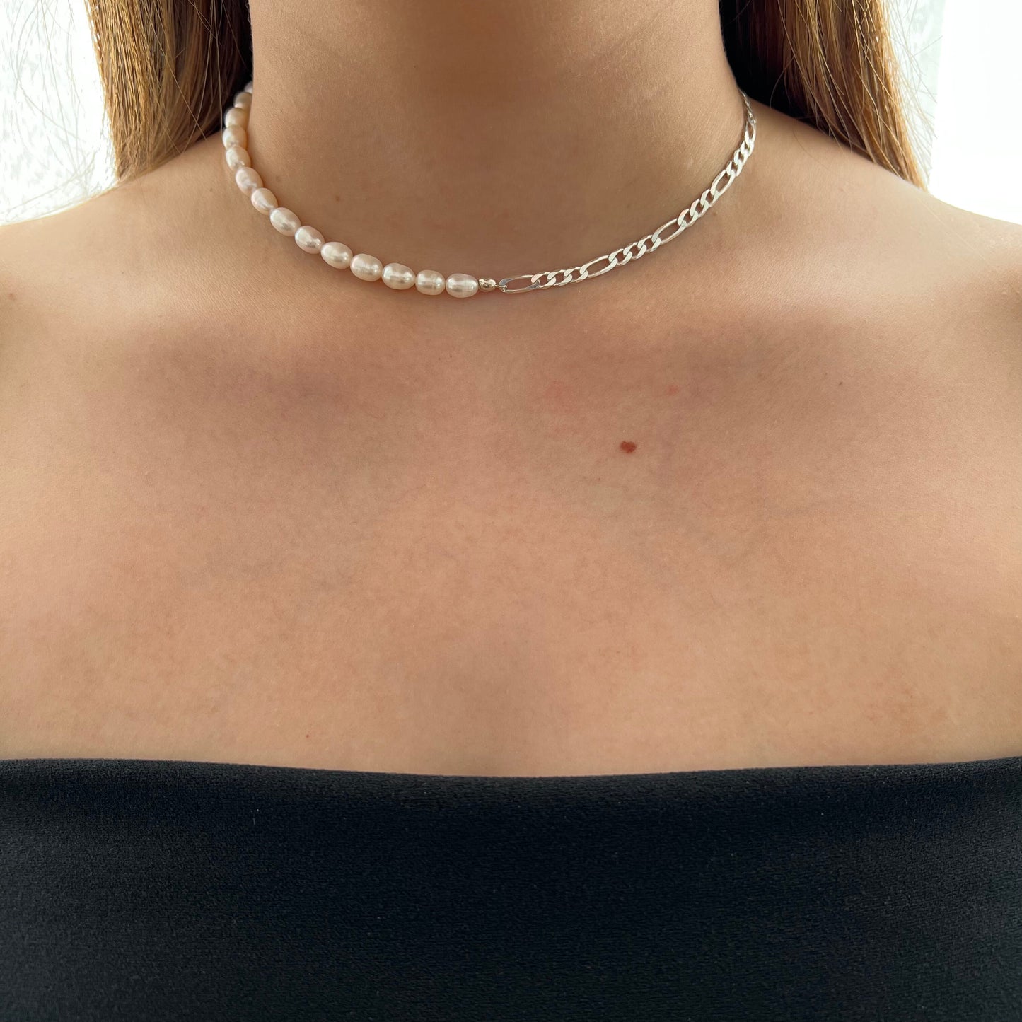 שרשרת ליילה צ'וקר מכסף