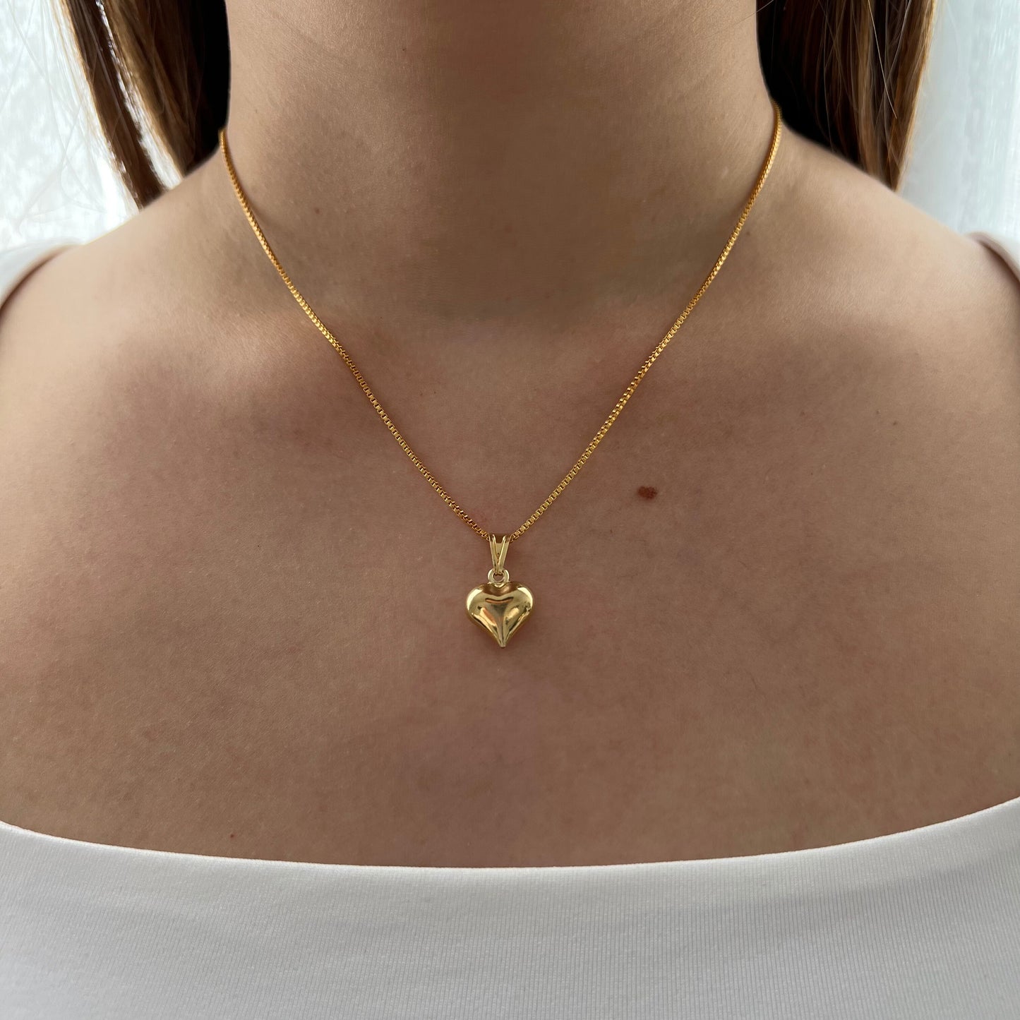 שרשרת לב זהב